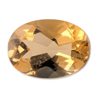 Sale Photo Thumbnail #385: Faceted Oval Golden Yellow Citrine Gemstone