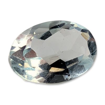 Sale Photo Thumbnail #145: Oval Cut Pale Blue Faceted Stone