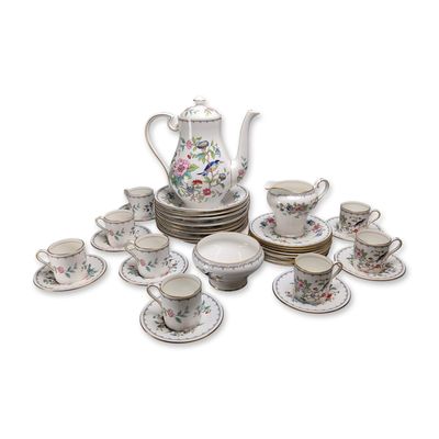 Sale Photo Thumbnail #46: 35pc Aynsley Pembroke Fine Bone China Coffee and Tea Service