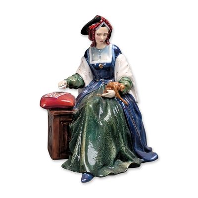 Sale Photo Thumbnail #278: Royal Doulton Six Wives of Henry VIII Porcelain Figurine, Catherine Aragon HN3233
