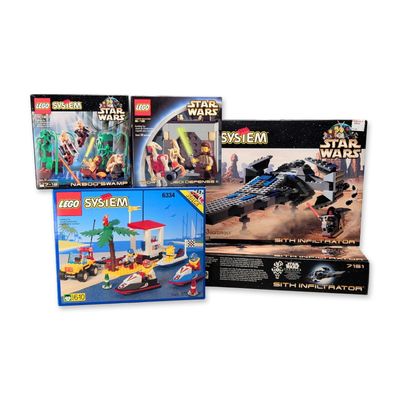 Sale Photo Thumbnail #84: 5pc Vintage LEGO System Building Sets