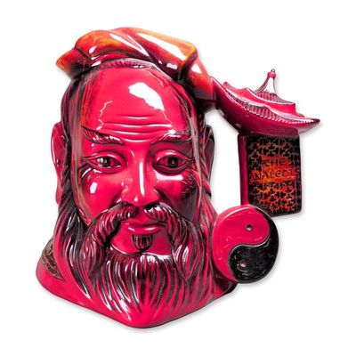 Sale Photo Thumbnail #264: Royal Doulton Flambe Large Character Jug, Confucius D7003