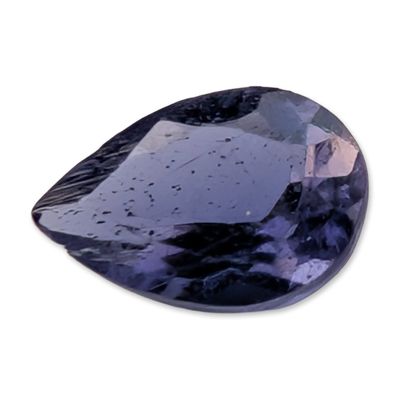 Sale Photo Thumbnail #607: Pear-Shaped Violet-Blue Loose Iolite Gemstone