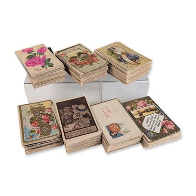 Sale Photo Thumbnail #436: Collection of Early 20th Century Embossed and Novelty Postcards