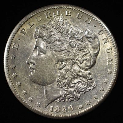 Sale Photo Thumbnail #252: 1886-S MORGAN DOLLAR CH AU