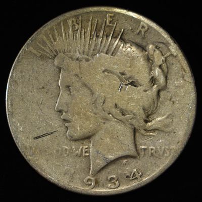 Sale Photo Thumbnail #109: 1934 PEACE DOLLAR