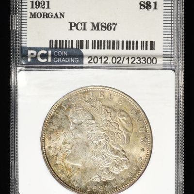 Sale Photo Thumbnail #279: 1921 MORGAN DOLLAR PCI SUPERB GEM BU