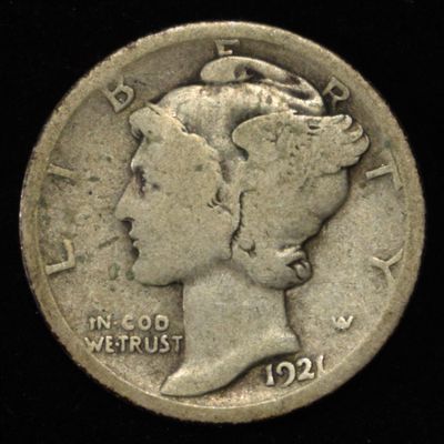 Sale Photo Thumbnail #52: 1921 MERCURY DIME