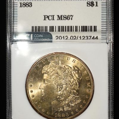 Sale Photo Thumbnail #241: 1883  MORGAN DOLLAR PCI SUPERB GEM BU