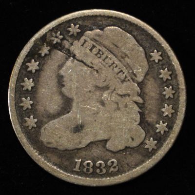 Sale Photo Thumbnail #47: 1832 CAPPED BUST DIME G/VG