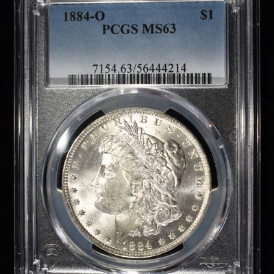 Sale Photo Thumbnail #13: 1884-O MORGAN DOLLAR PCGS MS-63