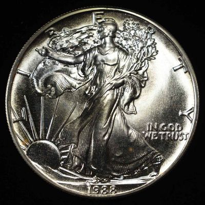 Sale Photo Thumbnail #115: 1988 AMERICAN SILVER EAGLE