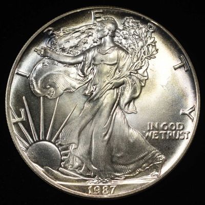 Sale Photo Thumbnail #114: 1987 AMERICAN SILVER EAGLE
