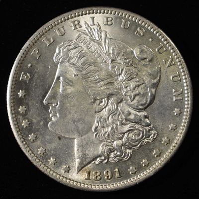 Sale Photo Thumbnail #263: 1891-S MORGAN DOLLAR CH BU