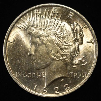 Sale Photo Thumbnail #391: 1923 PEACE DOLLAR CH BU