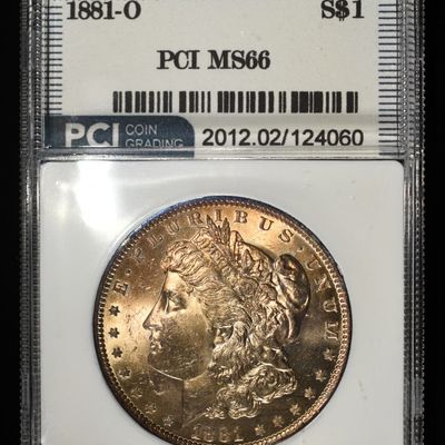 Sale Photo Thumbnail #238: 1881-O  MORGAN DOLLAR PCI SUPERB GEM BU