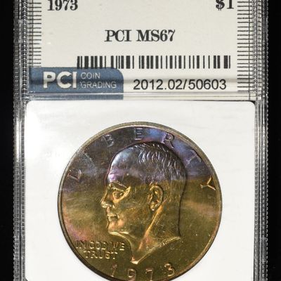 Sale Photo Thumbnail #287: 1973 EISENHOWER DOLLAR PCI SUPERB GEM BU