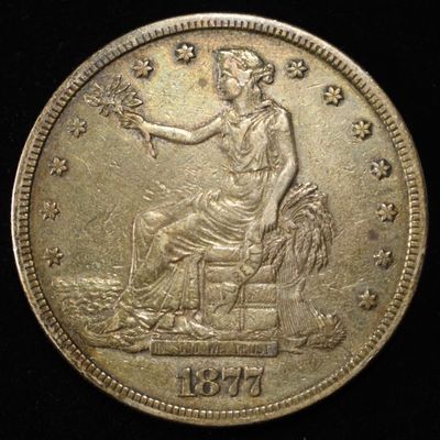 Sale Photo Thumbnail #295: 1877-S TRADE DOLLAR NICE ORIG AU