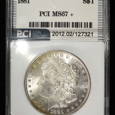 Sale Photo Thumbnail #237: 1881  MORGAN DOLLAR PCI SUPERB GEM BU