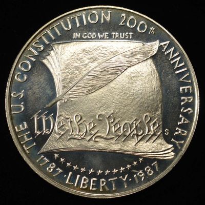 Sale Photo Thumbnail #398: 1987-S $1 COMMEM CONSTITUTION