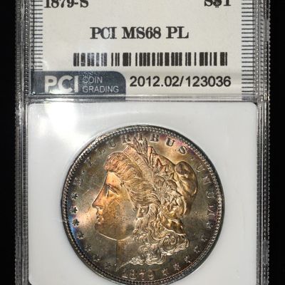 Sale Photo Thumbnail #234: 1879-S MORGAN DOLLAR PCI SUPERB GEM+ BU PL