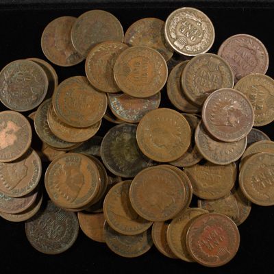 Sale Photo Thumbnail #140: (50) INDIAN CENTS