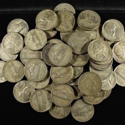 Sale Photo Thumbnail #147: (50) WAR NICKELS