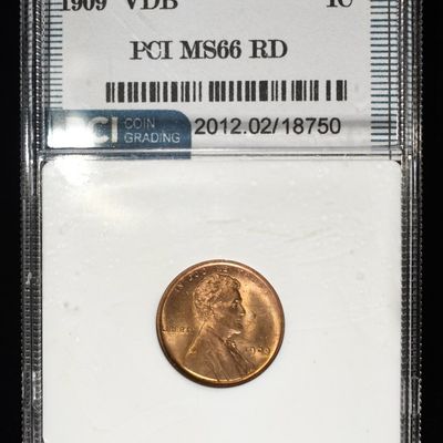 Sale Photo Thumbnail #172: 1909-VDB WHEAT CENT PCI SUPERB GEM BU RD