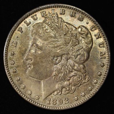 Sale Photo Thumbnail #264: 1892 MORGAN DOLLAR AU/BU