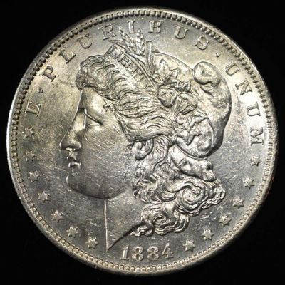 Sale Photo Thumbnail #245: 1884-S MORGAN DOLLAR AU/BU
