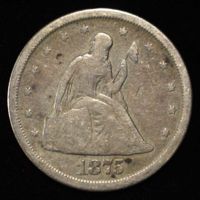 Sale Photo Thumbnail #54: 1875-S 20-CENT PIECE GOOD