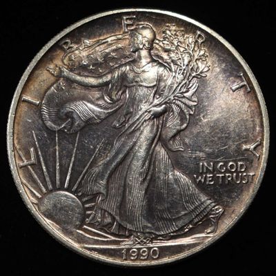 Sale Photo Thumbnail #116: 1990 AMERICAN SILVER EAGLE
