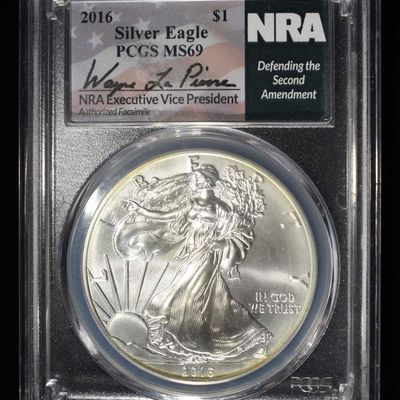 Sale Photo Thumbnail #393: 2016 AMERICAN SILVER EAGLE PCGS MS69