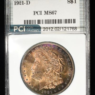 Sale Photo Thumbnail #280: 1921-D MORGAN DOLLAR PCI SUPERB GEM BU