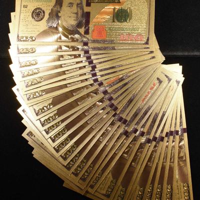 Sale Photo Thumbnail #431: (30) $100 24K GOLD NOTES