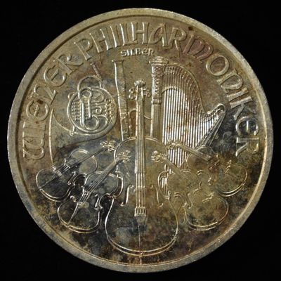 Sale Photo Thumbnail #399: WIENER PHILHARMONIKER 1 OZ 0.999 SILVER ROUND