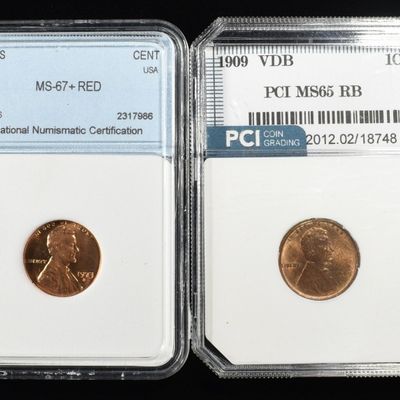 Sale Photo Thumbnail #173: (4) GRADED LINCOLN CENTS