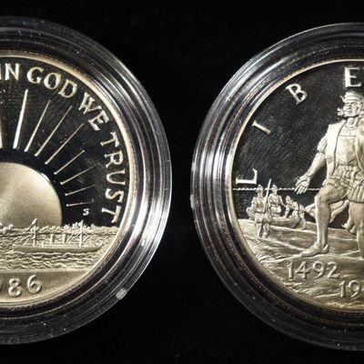 Sale Photo Thumbnail #134: 1992 & 1986 50C COMMEMS