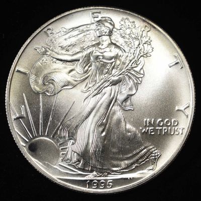 Sale Photo Thumbnail #119: 1995 AMERICAN SILVER EAGLE