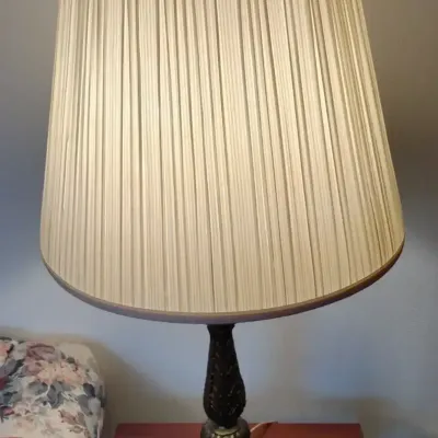 Brass And Marble Lamps 