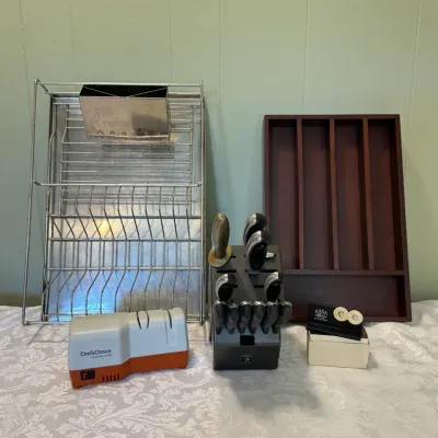 J A Henckels Knives, Stainless Drain Rack & More
