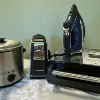 George Foreman Grill, Rowenta Iron, Deep Fryer