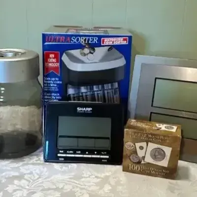 Electronic Banks, Money Sorter & Atomic Clocks