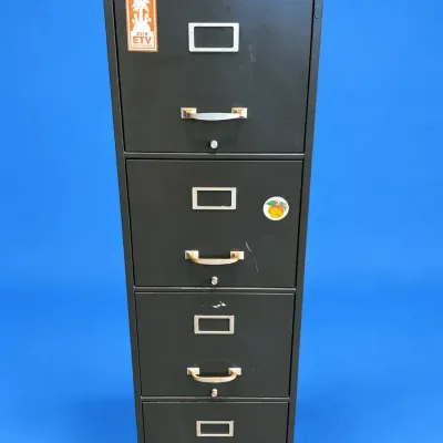 Vintage File Cabinet - 4 Drawer Non-locking