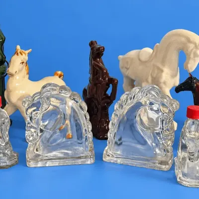 Herd Of Vintage Horses Including Lusterware,  Avon, And More