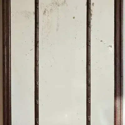 Vintage Wall Mirror With Leaf Carvings