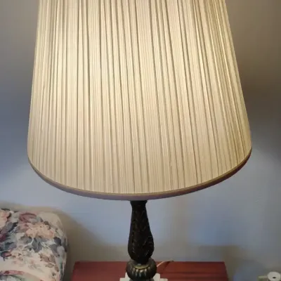 Brass And Marble Lamps 
