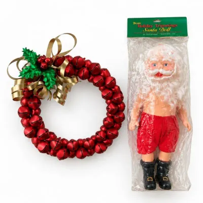 14 vintagedariosantadoll jinglebellwreath