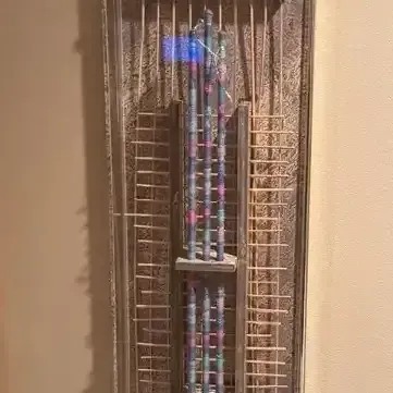 George Caso / Chrishawn Signed 3D Mixed Media Wall Sculpture, 60.5” Tall
