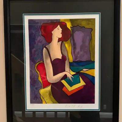 Linda Le Kinff Signed Artist’s Proof Serigraph, EA 33/50, Framed